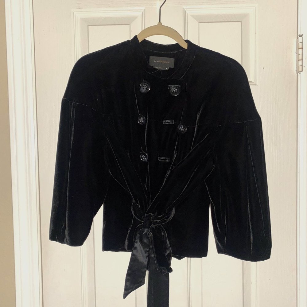 BLACK VELVET BCBGMAXAZRIA JACKET